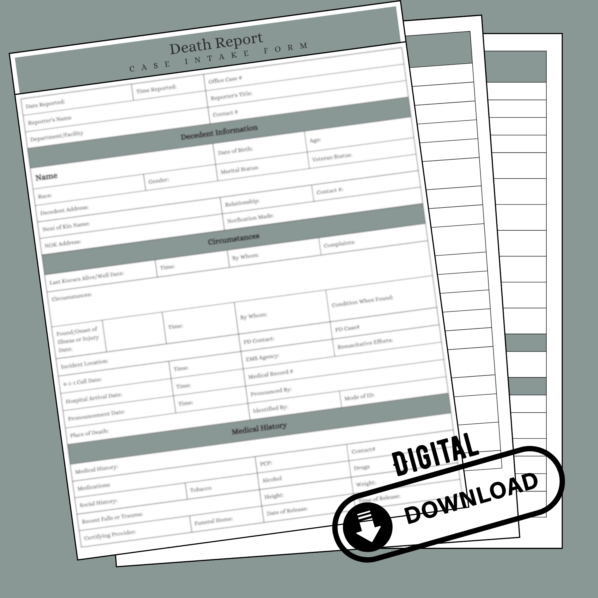 Investigative Questionnaire Bundle