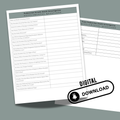 Pedestrian vs Vehicle (or Train) Investigative Questionnaire