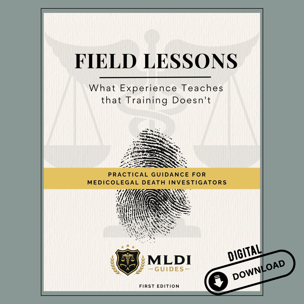 Death Investigator Guidebook - Field Lessons: What Experience Teaches that Training Doesn't