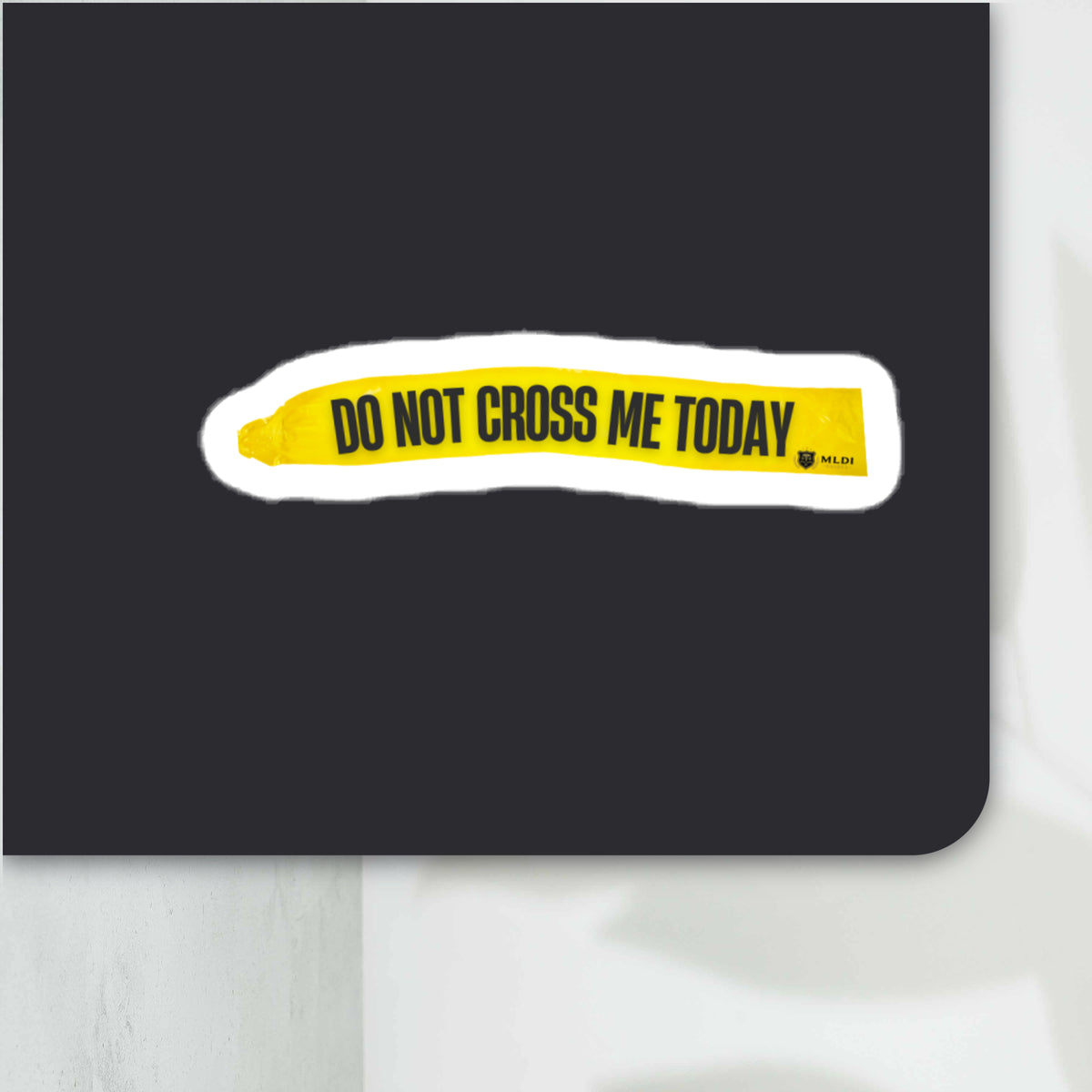 Do Not Cross Me Today Vinyl Sticker